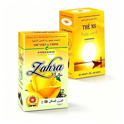 25g Box Pack Chunmee Green Tea 41022 Thé Vert Chine Zahra The NS For Africa Mali Daily Drink Wholesale
